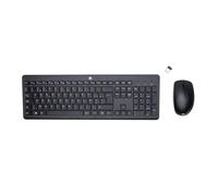 Sparepart: HP Wireless Keyboard Mouse EUR 230, Full-Size (100%), RF, W126262576 (230, Full-Size (100%), RF Wireless, Mechanical, QWERTY, Black, Mouse Included)