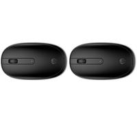 HP 240 Ratón Empire Inalámbrico (Sensor óptico de 1600 dpi, Bluetooth 5.1, 3 Botones, Rueda de Desplazamiento, Elegante Diseño Ambidiestro, Windows 11, macOS, Chrome OS) Negro (Paquete de 2)