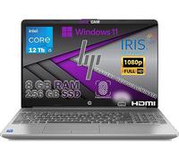 HP 250 G9, PC Ordenador portátil LAPTOP NOTEBOOK, SILVER, i5-1235U, RAM 8 GB DDR4, SSD M2 256 GB, pantalla 15.6" FHD, Win 11 Pro, teclado retroiluminado, huella fingerprint, ratón WiFi de regalo