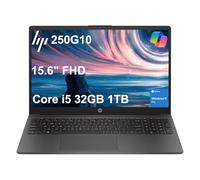 HP 255 G10 Business Laptop (15.6 pulgadas FHD IPS antirreflejos, 32 GB de RAM, SSD PCIe de 1 TB, Intel 10-Core i5-1334U (> AMD Ryzen 7-7530U)), grado militar, cámara web con obturador, teclado