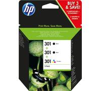 HP 301 Multipack negro / negro / varios colores Original E5Y87EE MCVP
