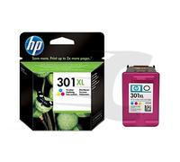 HP Cartucho de tinta original 301XL de alta capacidad Tri-color