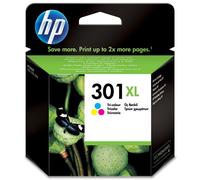 HP Cartucho de tinta original 301XL de alta capacidad Tri-color