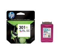 HP Cartucho de tinta original 301XL de alta capacidad Tri-color