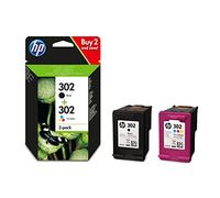 HP 302 Black & Colour Ink Cartridge Combo Pack - X4D37AE