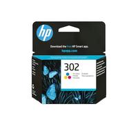 HP 302 F6U65AE, Cartucho de Tinta Original Tricolor, Compatible con impresoras de inyección de tinta HP DeskJet 1110,2130,3630; ENVY 4520; OfficeJet 3830,4650,5220,5230