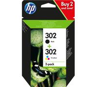 HP Paquete de ahorro de 2 cartuchos de tinta original 302 negro/tricolor