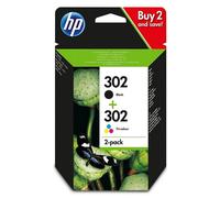 HP Paquete de ahorro de 2 cartuchos de tinta original 302 negro/tricolor