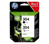 HP Paquete de 2 cartuchos de tinta Original 304 negro/tricolor