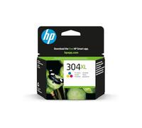 HP 304XL N9K07AE, Tricolor, Cartucho de Tinta de Alta Capacidad Original, compatible con impresoras de inyección de tinta HP DeskJet 2620, 2630, 3720, 3730, 3750, 3760, HP Envy 5010, 5020, 5030