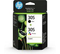 HP 305-3YM61AE/3YM60AE Multipack - Cartuchos de Tinta Originales, Color Negro y Tres Colores
