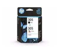 HP 305 (6ZD17AE) Cartucho de impresión original (paquete de 2) Compatibilidad: HP DeskJet Serie 2000 / HP ENVY Serie 6000