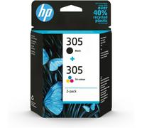 HP Paquete de 2 cartuchos de tinta original 305 tricolor / negro