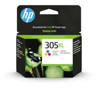 HP 305XL 3YM63AE Tricolor Cartucho de Tinta de Alta Capacidad Original Compatible con Impresoras de Inyección de Tinta HP DeskJet 2810, 2820, 2710, 2720, 2721; HP Deskjet Plus 4110, 4120, 4130; HP