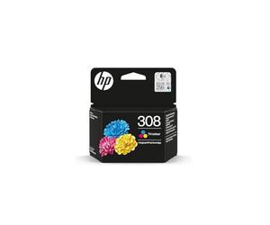 HP 308 Cartucho de Tinta Auténtica, Tri Colour