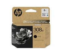 HP 308e EvoMore Negro, 7FP20UE, Cartucho de Tinta Original, Compatible con impresoras Envy 6110e, 6120e, 6122e, 6130e, 6132e y con Envy 6520e, 6530e, 6532e