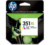 HP 351XL CB338EE, Tricolor, Cartucho de Tinta de Alta Capacidad Original, compatible con impresoras de inyección de tinta HP Deskjet D4260, D4300, Photosmart C5280, C4200, Officejet J5780, J5730