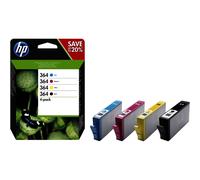 HP Pack de ahorro de 4 cartuchos de tinta original 364 negro/cian/magenta/amarillo