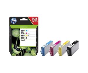 HP 364XL (N9J74AE) multipack negro/cian/magenta/amarillo (original)