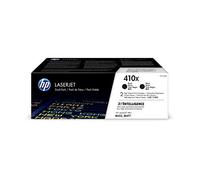 HP 410X CF410XD Negro, Cartucho Tóner de Alta Capacidad Original, Pack de 2, para impresoras HP Color LaserJet Pro serie M452 y M477