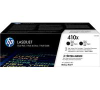 HP 410X (CF410XD) toner negro pack doble (original)