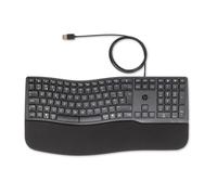 Hp 480 comfort wired keyboard teclado hogar usb azerty belga negro