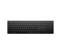 HP 490K Teclado Inalámbrico Multidispositivo con Conexión Bluetooth y USB, Teclas Silenciosas y Programables, 22 Teclas, Tecla Copilot, Compatible Windows, macOS, iOS y Android, QWERTY Español, Negro