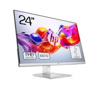 HP 524sh- Monitor de 23.8" FHD (1920x1080, IPS, 100 Hz, 5ms, 99% sRGB, 300 Nits, Contraste 1500:1, Altura Ajustable) Negro con Soporte Plateado
