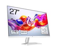 HP 527sa- Monitor de 27" FHD con Altavoces Integrados (1920x1080, IPS, 100 Hz, 5ms, 99% sRGB, 300 Nits, contraste 1500:1) Blanco con Soporte Plateado