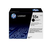 HP 55X CE255X, Negro, Cartucho Tóner de Alta Capacidad Original, de 12.500 páginas, para impresoras HP LaserJet Enterprise serie P3010, P3015, 500 MFP 525 y LaserJet Pro 500 MFP M251