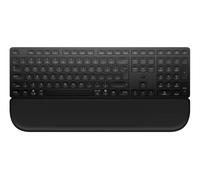 HP 580K Teclado Inalámbrico Multidispositivo con Reposamanos Magnético (Bluetooth, 2,4 GHz, 22 Teclas Programables, Tecla Copilot, hasta 36 Meses de Batería, Unifying Dongle) QWERTY Español, Negro