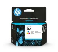 HP 62 C2P06AE, Tricolor, Cartucho de Tinta Original, compatible con impresoras de inyección de tinta HP ENVY 5540, 5640, 7640;OfficeJet 200, 250, 5740