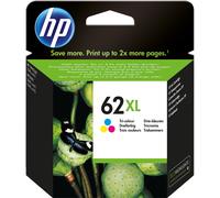 HP Cartucho de tinta original 62XL de alta capacidad tricolor