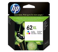 HP Cartucho de tinta original 62XL de alta capacidad tricolor