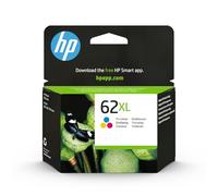 HP Cartucho de tinta original 62XL de alta capacidad tricolor