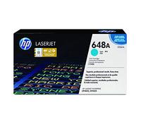 HP 648A CE261A Cian, Cartucho Tóner Original, de 11.000 páginas, para impresoras HP Color LaserJet CP4520, CP4025, CP4525 y CP4020