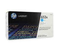 HP 653A CF321A, Cian, Cartucho Tóner Original, de 16.500 páginas, para impresoras HP Color LaserJet Enterprise Flow MFP M680z, Color LaserJet Enterprise M680dn y M680f