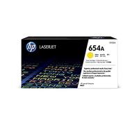 HP 654A CF332A Amarillo, Cartucho Tóner Original, de 15.000 páginas, para impresoras HP LaserJet Enterprise M651dn, M651n y M651xh