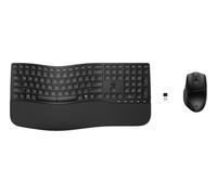 HP Combo teclado y ratón inalámbricos 680 – 6 teclas programables, sensor 1200 dpi, Negro
