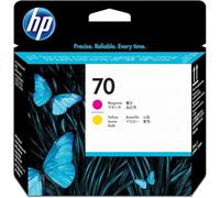 HP 70 C9406A Magenta/Amarillo, Cabezal de Impresión Original DesignJet, de 130 ml, para Impresoras HP DesignJet Z2100, Z3100 and Z3200 Photo Printer series