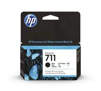 HP 711 CZ129A Black 38-ml Genuine Ink Cartridge with Original Ink DesignJet T120