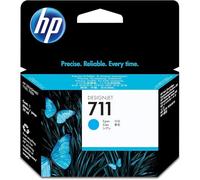 HP 711 CZ130A Cian, Cartucho de Tinta Original HP DesignJet, de 29ml, para Impresoras Plotter de Gran Formato HP DesignJet T120, T125, T130, T520, T525, T530 y Cabezal de Impresión HP 711