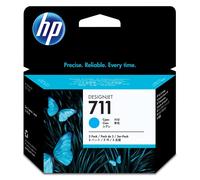 HP 711 (CZ134A) Pack ahorro 3 cartuchos de tinta cian