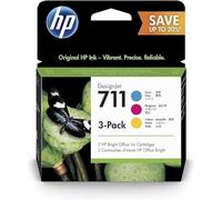 HP Cartuchos de tinta 711 P2V32A – Cian, Magenta y Amarillo, 3 x 28 ml para DesignJet
