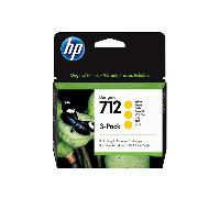 hp 712 3-pack 29-ml yellow designjet ink cartrid ge