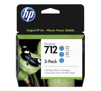 HP Paquete de 3 cartuchos de Tinta DesignJet 712 cian de 29 ml