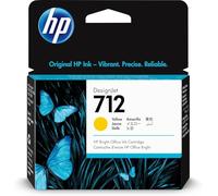HP 712 Amarillo, Cartucho de Tinta Original | Compatible con las impresoras plotter de gran formato DesignJet T650, T630, T250, T230 (3ED69A)