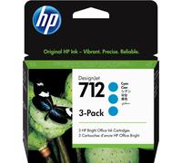 HP Paquete de 3 cartuchos de Tinta DesignJet 712 cian de 29 ml
