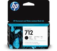HP 712 Negro, Cartucho de Tinta Original | Compatible con las impresoras plotter de gran formato DesignJet T650, T630, T250, T230 (3ED70A)