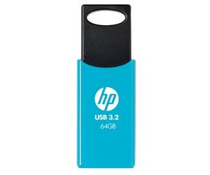 HP 712w 64GB USB 3.2 Gen 1 Tipo A Azul, 120MB/s, Deslizable, Compatible Windows/Mac